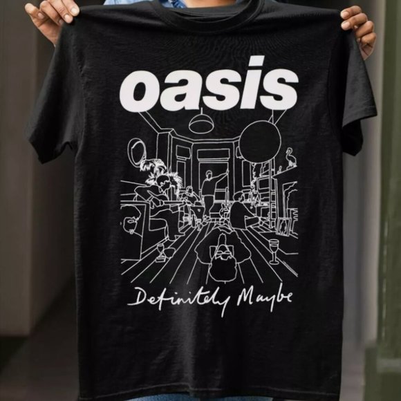 Other - Definitely Maybe Line Drawing Official Reunion Tour Oasis T Shirt